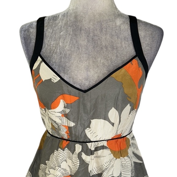 Anthropologie Moulinette Souers Grand Gazania Silk Floral Fit & Flare Dress - 2 - Picture 3 of 13